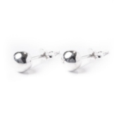 81stgeneration Sterling Silber 6 mm Bolzen Paar Ohrringe Kugel von Hand poliert