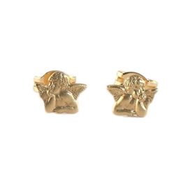 ASS 333 Gold Ohrstecker Engel Amor Ohrringe Schutzengel Stecker