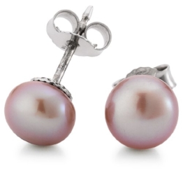 Adriana Damen-Ohrstecker Romantica Süßwasser Zuchtperlen 925 Sterling-Silber R7