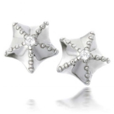 Bling Jewelry CZ Meer Seestern Ohrstecker aus 925er Sterling-Silber