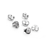 Butterfly-Verschlüsse für Ohrstecker Sterling-Silber 925 20 Paar