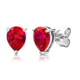 ByJoy Damen-Ohrstecker 925 Sterling- Silber Tropfenschliff