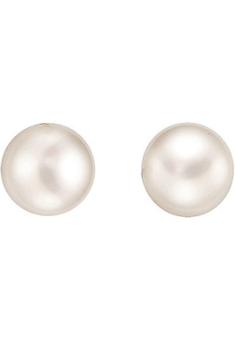 CHRIST Pearls Damen-Ohrstecker 925er Silber 2 Süßwasser-Zuchtperle One Size, weiß