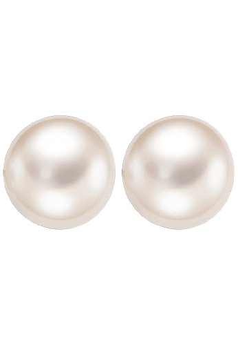 CHRIST Pearls Damen-Ohrstecker 925er Silber 2 Süßwasser-Zuchtperle One Size, weiß