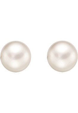 CHRIST Pearls Damen-Ohrstecker 925er Silber 2 Süßwasserzuchtperle One Size, weiß