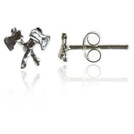 Chic-Net Silberohrstecker Hammer gekreuzt Ohrstecker Ohrringe 925er Sterling Silber Schmuck