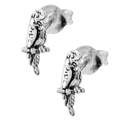 Chic-Net Silberohrstecker Ohrstecker 925er Sterling Silber Schmuck Ohrringe Papagei