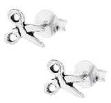 Chic-Net Silberohrstecker Ohrstecker 925er Sterling Silber Schmuck Schere