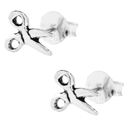 Chic-Net Silberohrstecker Ohrstecker 925er Sterling Silber Schmuck Schere
