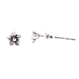 Chic-Net Silberohrstecker Ohrstecker 925er Sterling Silber Unisex Schmuck Ohrringe Blüte Blume