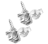 Chic-Net Silberohrstecker Ohrstecker Ohrringe Damen 925er Sterling Silber Schmuck Einhorn