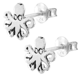 Chic-Net Silberohrstecker Ohrstecker Ohrringe Damen 925er Sterling Silber Schmuck Krake Fangarme