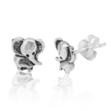 Chic-Net Silberohrstecker Ohrstecker Ohrringe Unisex 925er Sterling Silber Schmuck Elefant