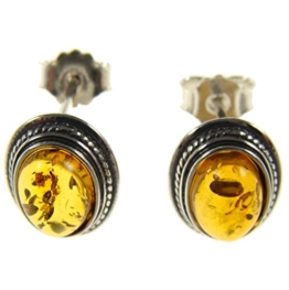 Damen-Ohrhänger Sterling-Silber 925 mit Bernstein / Schmuck / Ohrclips / Ohrringe / Creolen / Ohrhänger / Ohrstecker