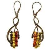 Damen-Ohrhänger Sterling-Silber 925 mit Bernstein / Schmuck / Ohrclips / Ohrringe / Creolen / Ohrhänger / Ohrstecker