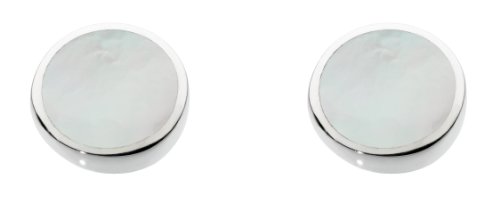 Dew Damen-Ohrringe 925 Silber Muschel Weiß – 3060MP