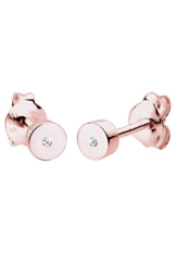 Diamore Damen-Ohrstecker 925 Sterling Silber Diamant weiß