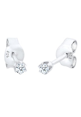 Diamore Damen-Ohrstecker 925 Sterling Silber Diamant weiß