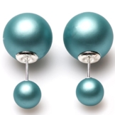 Double Dots Ohrringe 11131 Damen Ohrstecker Sterling-Silber 925 türkis