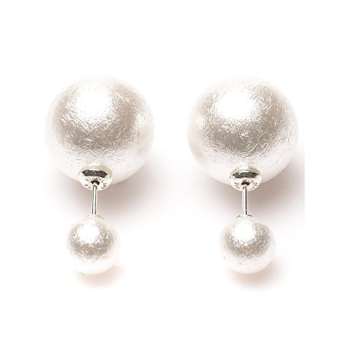 Double Dots Ohrringe 11141 Damen Ohrstecker Sterling-Silber 925 weiß