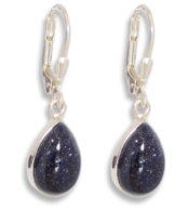 ERCE Blaufluss Ohrringe Tropfen, 925 Sterling Silber, Länge 2,9 cm im Geschenketui