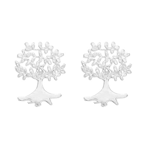 EVER FAITH® 925 Sterling Silber Weihnachten Geschenk Weihnachten Baum Ohrstecker Ohrringe