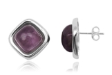 EYS Damen-Ohrringe Amethyst 925 Sterling Silber lila violett im Etui Ohrstecker