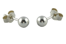 EdelMaid Ohrringe Momo, Ohrringe Damen Silber Perlen Stecker 925