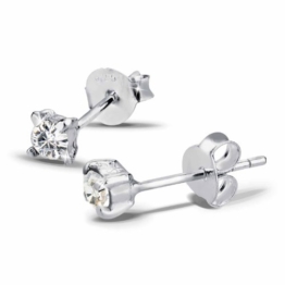 Elli Damen-Ohrringe Klassik 925 Sterling Silber mit Swarovski Kristallen 03200831