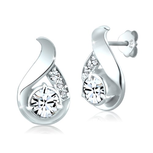 Elli Damen-Ohrringe Tropfen 925 Sterling Silber mit Kristallen von Swarovski 0301590413