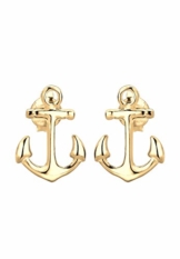 Elli Damen-Ohrstecker Anker Maritim 925 Silber – 0301392815