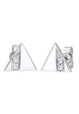 Elli Damen-Ohrstecker Dreieck Trend 925 Silber Zirkonia – 03122_0815