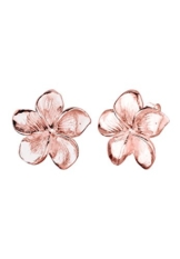 Elli Damen-Ohrstecker Frangipani Blüte rosévergoldet 925 Silber – 0310460314