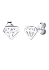 Elli Damen-Ohrstecker Trendsymbol Diamantform 925 Silber – 0305420815