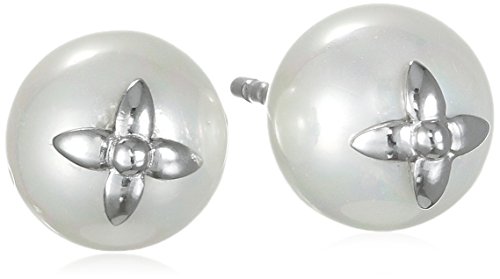 Engelsrufer Damen-Ohrstecker Perlenblüte 925 Silber rhodiniert – ERE-PE01-ST