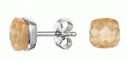 Esprit Damen-Ohrstecker 925 Silber Zirkonia orange – ESER92671B000
