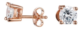 Esprit Damen-Ohrstecker 925 Silber Zirkonia weiß Brillantschliff – ESER92441C000