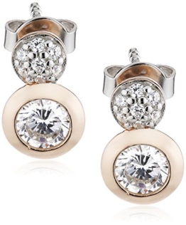 Esprit Damen-Ohrstecker 925 Sterling Silber Zirkonia Embrace ESER92679A000