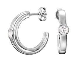 Esprit Damen-Ohrstecker 925 Sterling Silber rhodiniert Glas Zirkonia Clearance weiß S.ESER92459A000