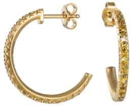 Esprit Damen-Ohrstecker 925 Sterling Silber rhodiniert Kristall Zirkonia brilliance gold lime weiß ESER92327H000