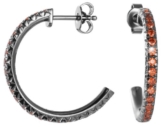 Esprit Damen-Ohrstecker 925 Sterling Silber rhodiniert Kristall Zirkonia brilliance orange orange ESER92327G000