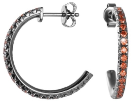 Esprit Damen-Ohrstecker 925 Sterling Silber rhodiniert Kristall Zirkonia brilliance orange orange ESER92327G000