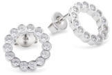 Esprit Damen-Ohrstecker Cordial embrace 925 Sterlingsilber Zirkonia ESNL91601A420
