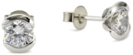 Esprit Damen-Ohrstecker glam shine 925 Sterlingsilber 2 Zirkonia farblos ESER91268A000