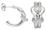 Esprit Damen-Ohrstecker love bend 925 Sterlingsilber ESER91165A000