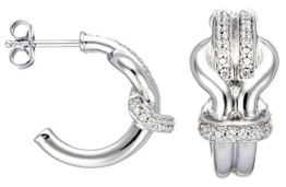 Esprit Damen-Ohrstecker love bend 925 Sterlingsilber ESER91165A000