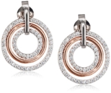 Esprit Essential Damen-Ohrstecker ES-CIRCLETS 925 Silber rhodiniert Zirkonia transparent – ESER92880D000