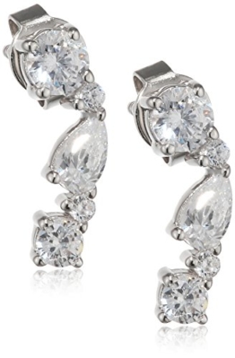 Esprit Essential Damen-Ohrstecker ES-DIADEM 925 Silber rhodiniert Zirkonia transparent – ESER92990A000