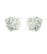 Fashion 925 Sterling Silber Einfach Design Nette Hohl Stern Form Ohrstecker für Damen