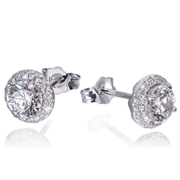 Goldmaid Damen-Ohrstecker 925 Sterlingsilber 88 weiße Zirkonia
